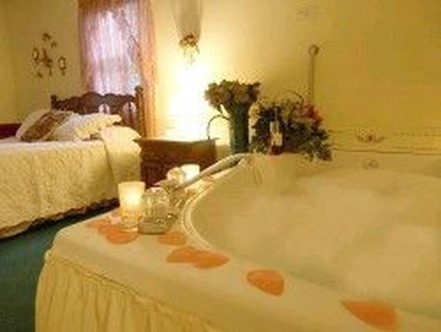 bubbly jacuzzi for two