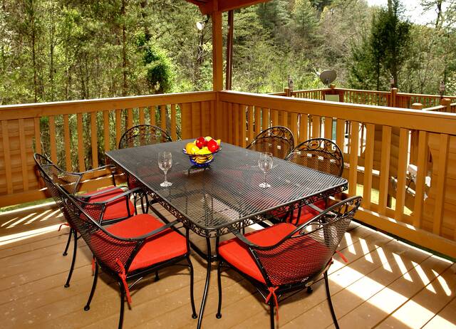 Gatlinburg Cabin Rentals_Tranquility_ covered deck