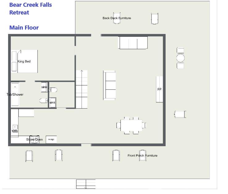 Bear Creek Falls Retreat  floorplan