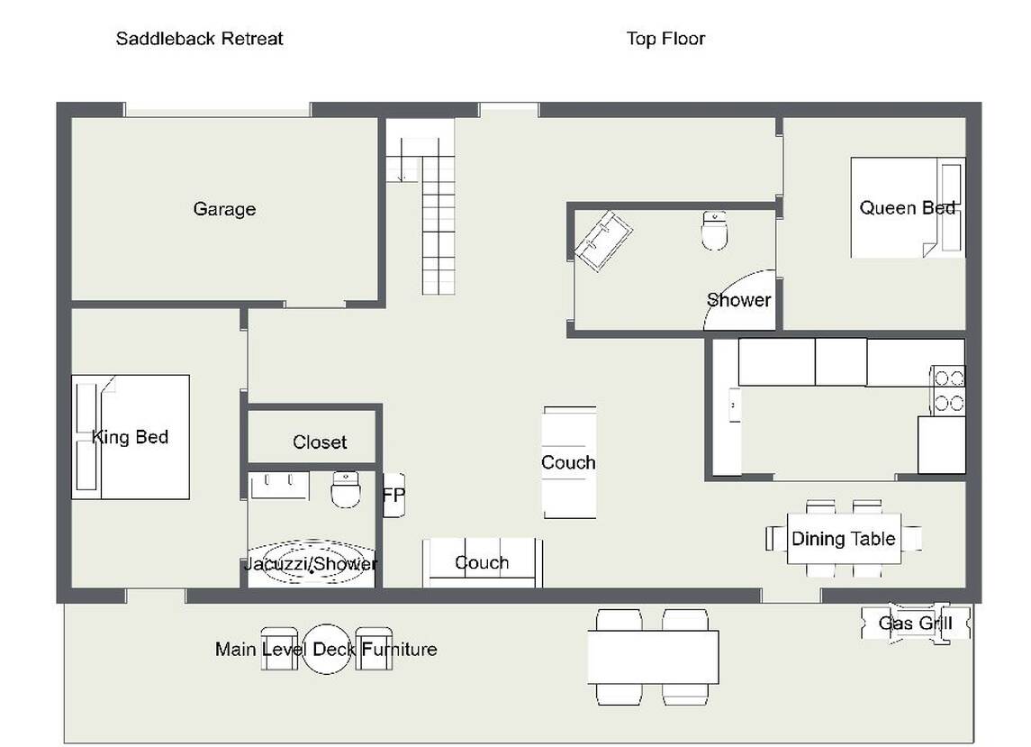 Saddleback Retreat  floorplan