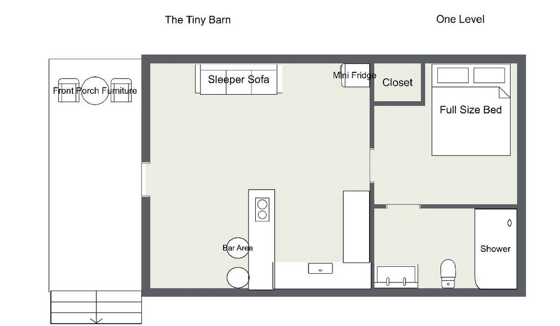 The Tiny Barn  floorplan