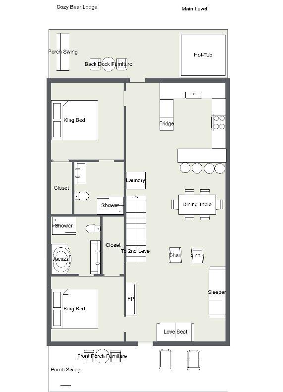 Cozy Bear Lodge  floorplan