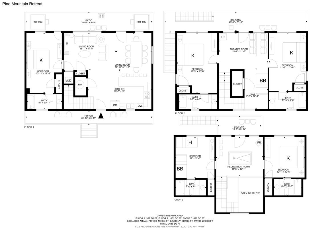 Pine Mountain Retreat floorplan