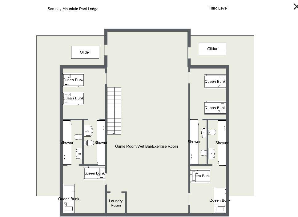 Serenity Mountain Pool Lodge floorplan