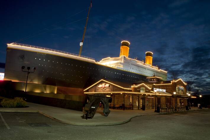 replica of the Titanic, museum with entry