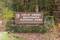 Great Smoky Mountain National Park Sign, wooden sign on stacked stones