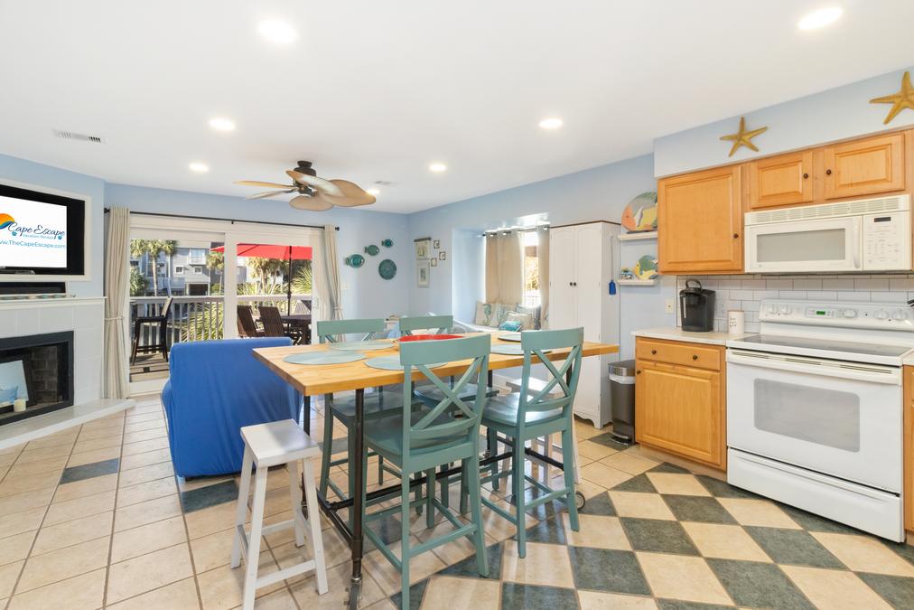 Your view from your kitchen into your common area