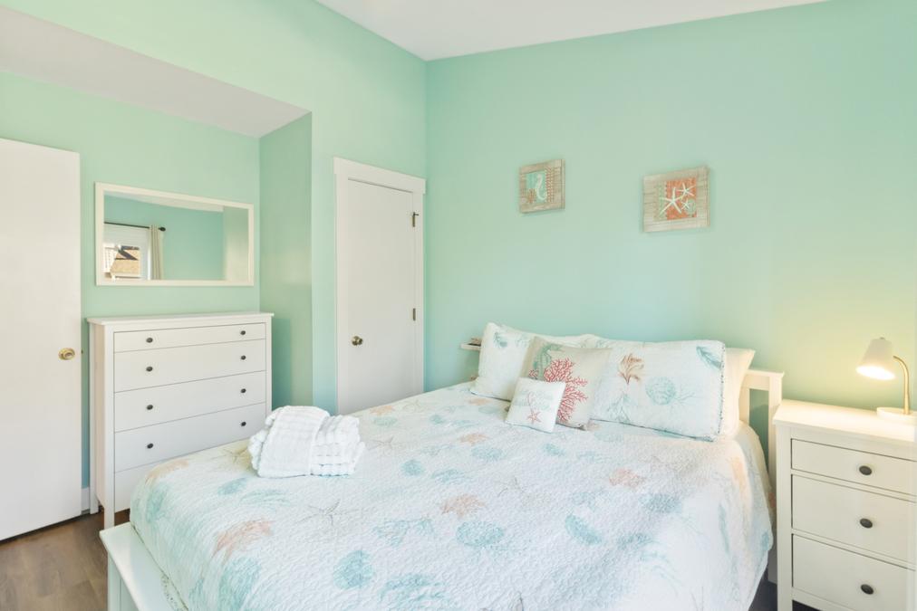 Queen Bedroom with Deck on Main Level