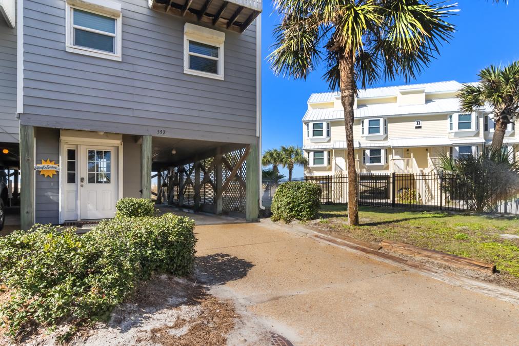 Closer view of your driveway, entrance, and carport