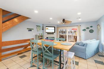 Plenty of seating in the spacious living and dining area