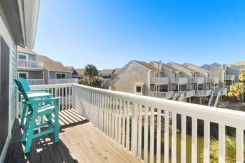 Another view of the seating on your guest room deck