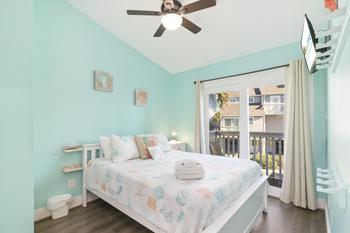 Queen Bedroom with Deck on Main Level