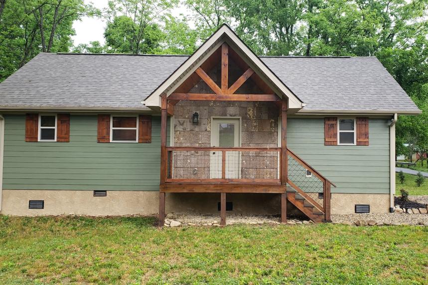 Laura Bell on Cosby Creek East Tennessee