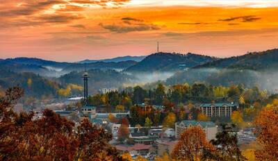 View of Gatlinburg Tennessee