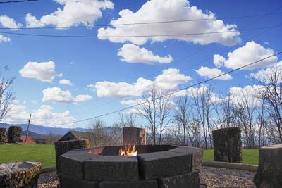 View to Remember outdoor fire pit