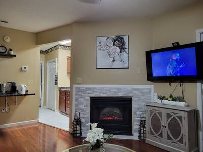 Smoky Mountain Legacy Condo - Year round electric fireplace and TV