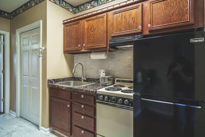 Smoky Mountain Legacy Condo - Efficiency kitchen 