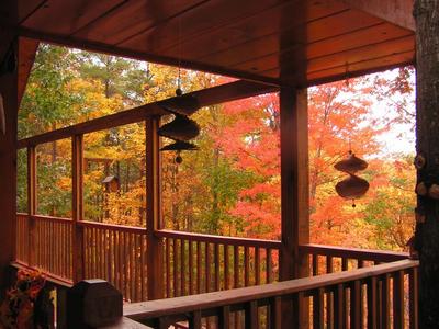 Campfire Lodge - View from deck in the fall