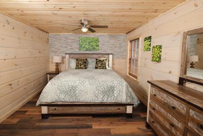 The Hidden End bedroom one with king size bed