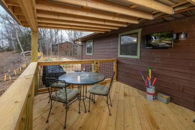 Margaritas at Sunrise - Covered back deck with 32-inch flat screen TV