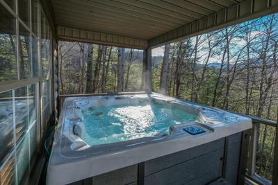 The Hidden End hot tub