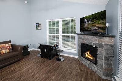 Wolff Lodge - Year round electric fireplace