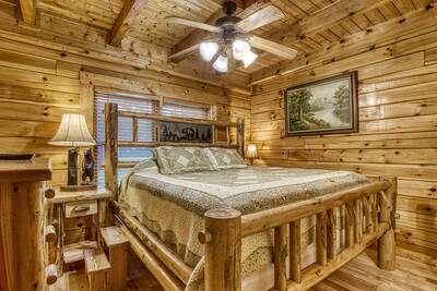 River Livin - Main level bedroom 2 with queen size bed