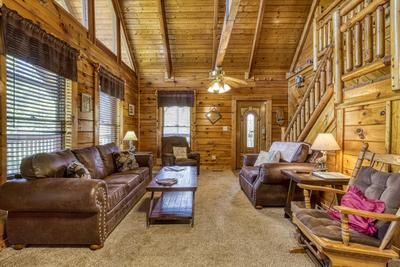 Sweet Dreams living room with leather furniture