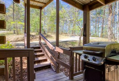 Sweet Dreams covered side deck with gas grill