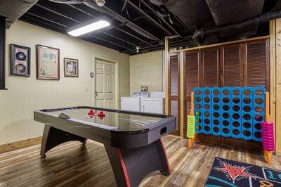 S'more Family Fun - Lower level game room with air hockey table