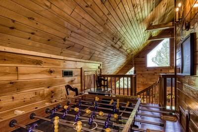 My Pigeon Forge Cabin - Upper level with a foosball table