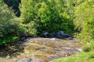 Creekside Lodge - River beside cabin