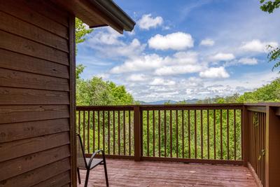 Black Bear Lodge - Wrap around deck with view