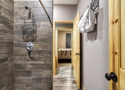 Wild Heart Lodge - Main level bathroom 1 with walk in shower