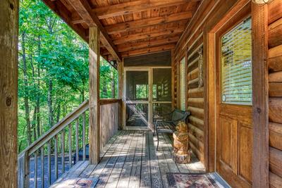 Papa's Pad covered entry deck