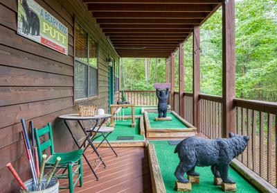 A Beary Good Time lower level deck