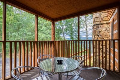 Pleasant View screened in side porch