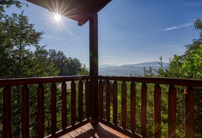 Rainbows End upper level balcony