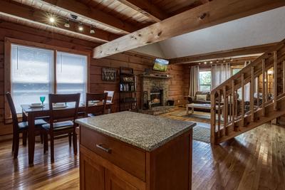 Owl's Nest kitchen island and dining table