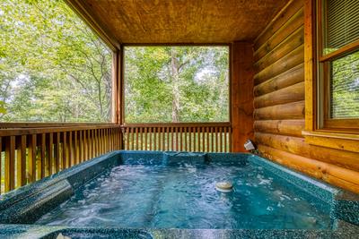 Antler Crossing hot tub