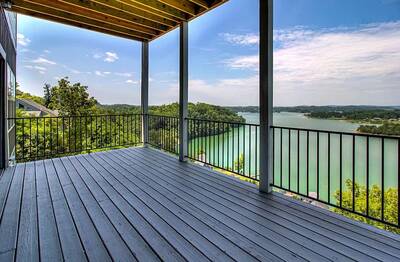 Lake View Therapy covered back deck