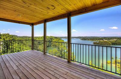 Lake View Therapy covered back deck