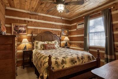 Mountain Magic bedroom with queen size bed