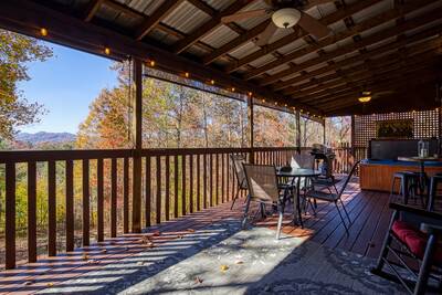 Mountain Magic covered back deck