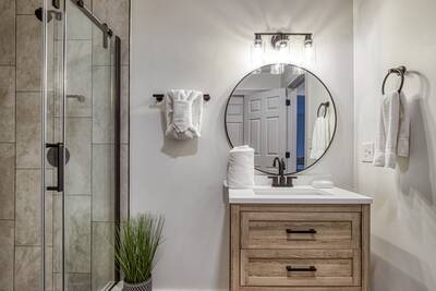 Peak of Perfection bathroom with single vanity