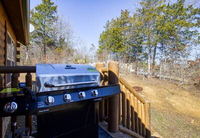Magic Views entry deck with gas grill