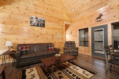 Pine View Cabin living room
