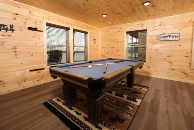 Pine View Lodge lower level game room