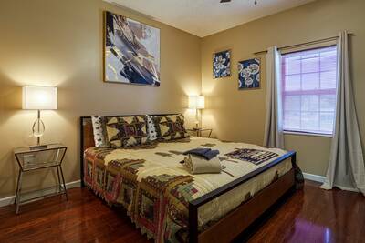Smoky Mountain Legacy Condo bedroom with king size bed
