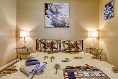 Smoky Mountain Legacy Condo bedroom with king size bed